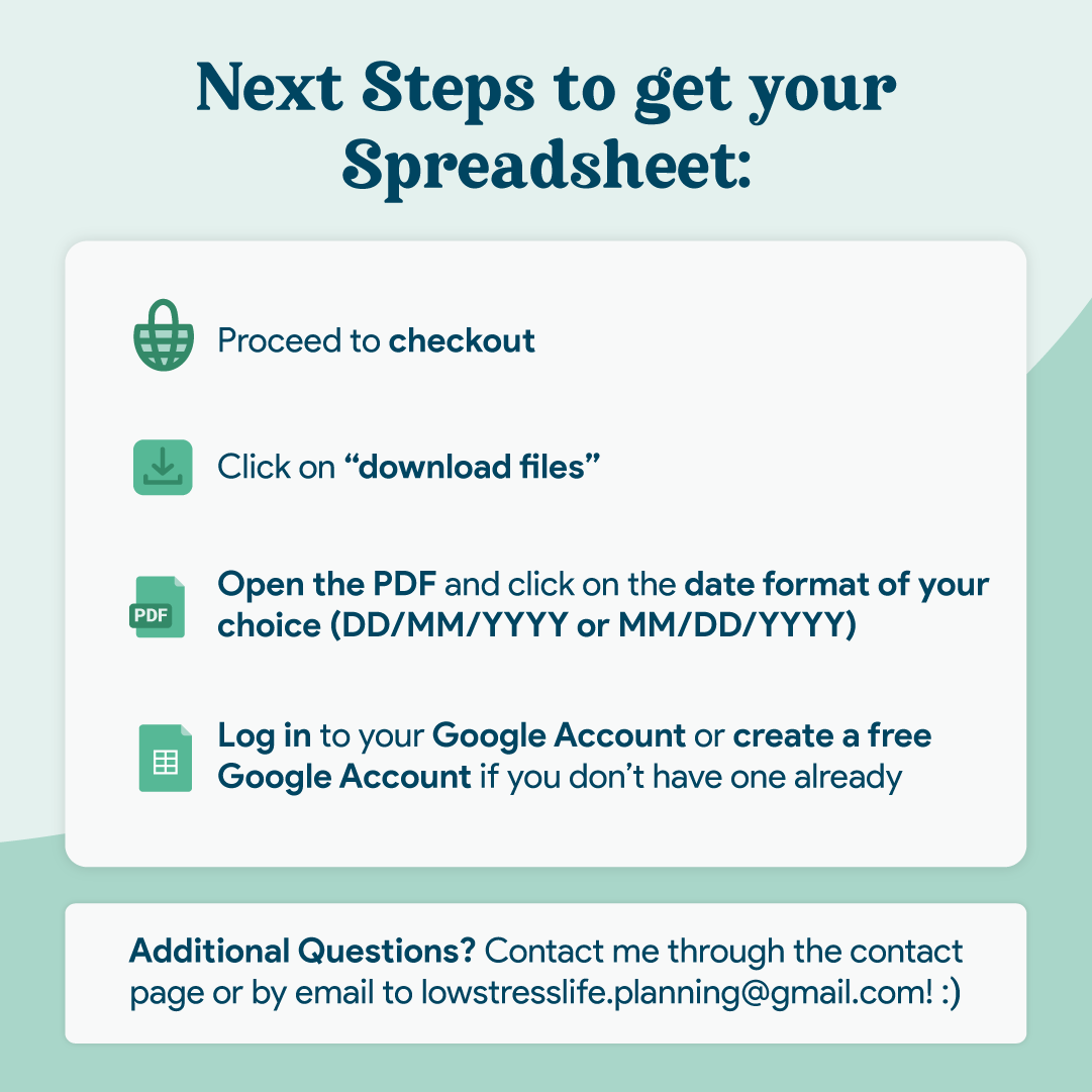 Savings Tracker GoogleSheets Spreadsheet | Light Mode