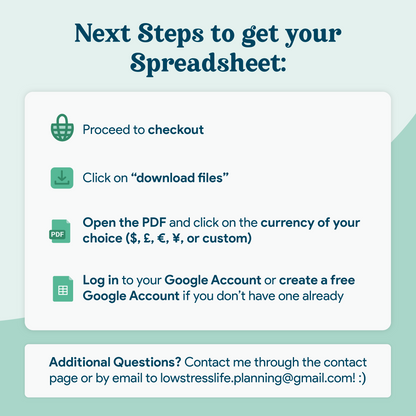 Annual & Monthly Budget GoogleSheets Spreadsheet | Light Mode